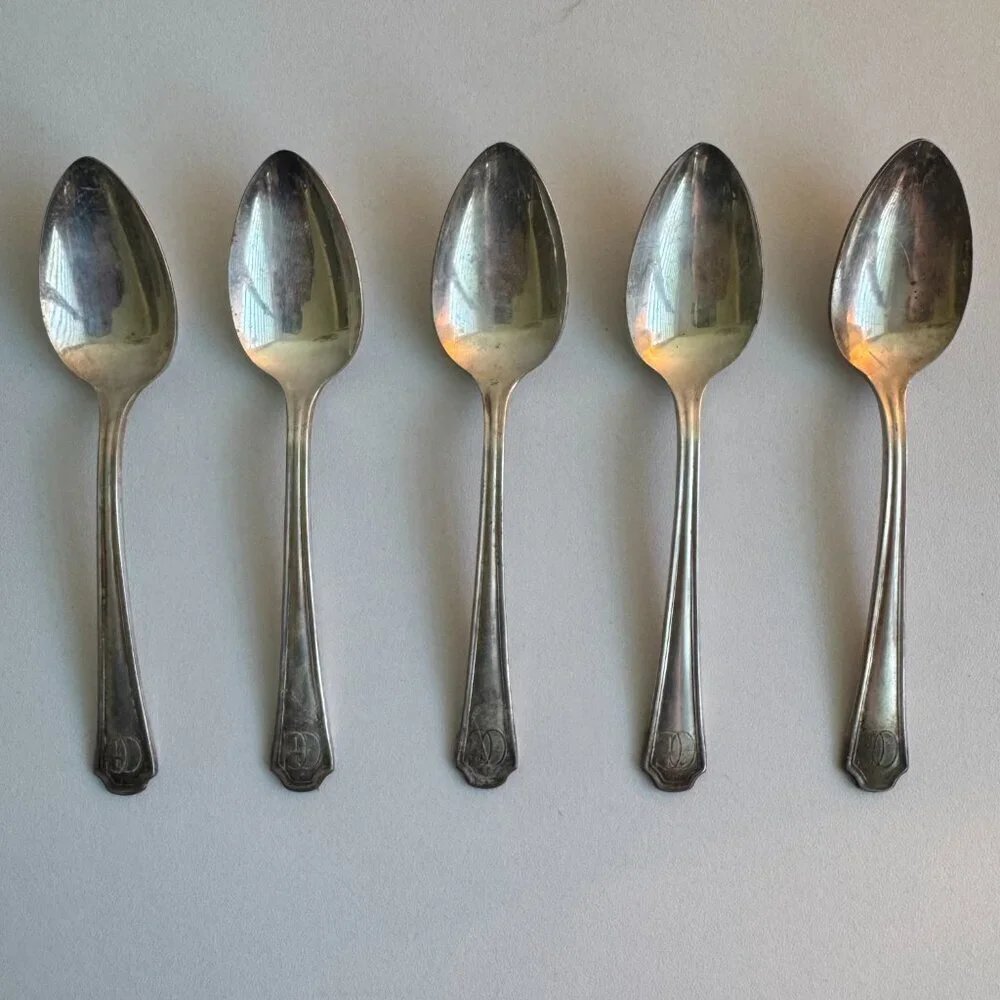 Vintage Set of 5 Governor Clinton Silverplate Spoons – Political Memorabilia